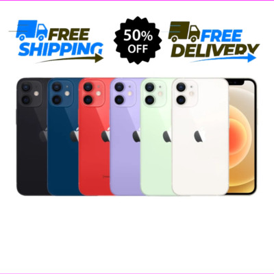 Apple iPhone 12 Unlocked 64GB/128GB - Fair Condition - Black/Green/Red
