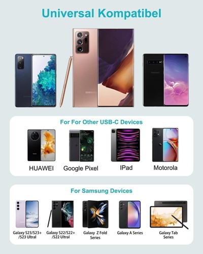 Super Fast 25W Type C Charger Plug/Cable For Samsung Galaxy S8,S9,S8Plus,S9 Plus - Picture 14 of 21