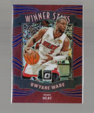2023-24 Panini Donruss Optic #20 Blue Prizm Winner Stays Dwyane Wade