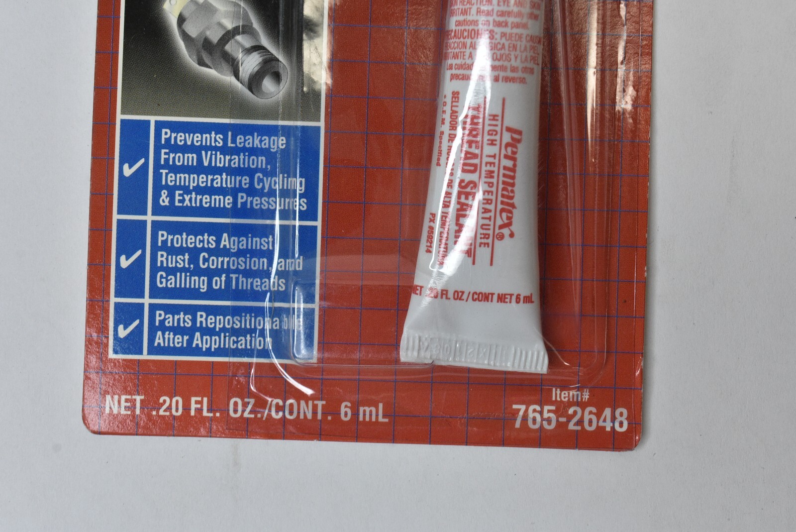 Lot of 5 NAPA Permatex NOS High Temperature Thread Sealant 7652648 eBay