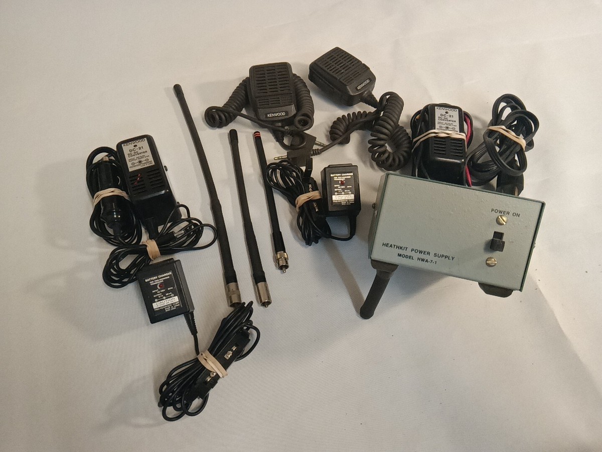 トランシーバー TRIO 2m FM TRANSCEIVER DC POWER SUPPLY Trio-Kenwood LOT/Chargers Converters/Microphones/Power