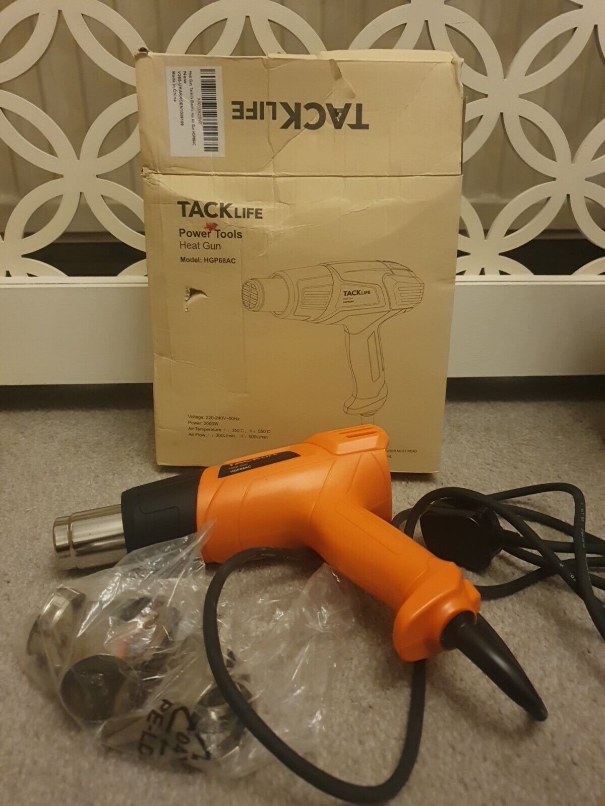 Tacklife Heat Gun, Best Gift for DIYers - HGP68AC