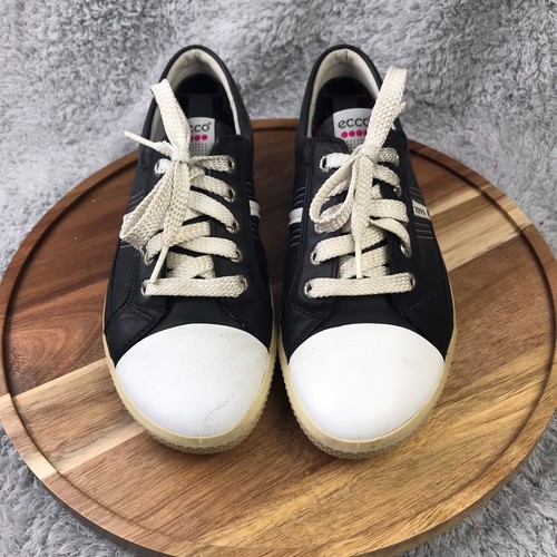 Scarpe da golf Ecco donna EU 38/US 7 sneakers senza punte in pelle nera - Foto 2 di 16