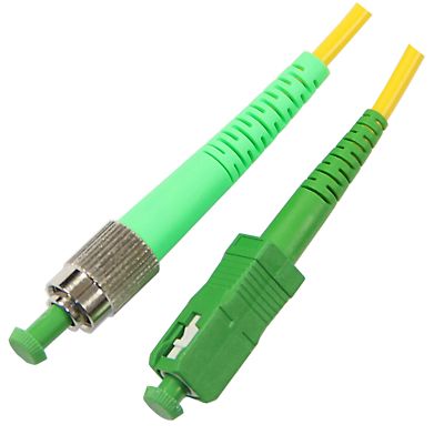 10m SC/APC - FC/APC Simplex Single Mode Fiber Optic Patch Cord