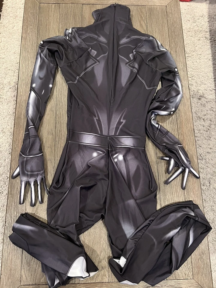 Para Hombres Negro Pantera Zentai Spandex Skinsuit Disfraz Medias Body Juegos con disfraces Grande Foto 2 de 2