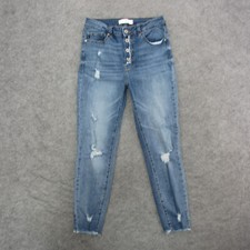 KanCan Jeans Women's 28 Blue Light Wash Skinny Jeans