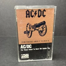 AC/DC, For Those About To Rock (Audio Cassette Tape, 1981) Heavy Metal