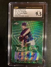 2021 Leaf Metal Draft Green Wave GUNNAR HOGLUND SP RC AUTO! #d 1/5 CSG 9.5 10!