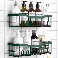Shower Caddy 2 Pack,Adhesive Shower Organizer for Bathroom Storage Home Decor Ki