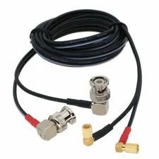 Dual Cable BNC RA to 10-32 Microdo 90° M/M 2FT~10M For Ultrasonic Flaw Detector