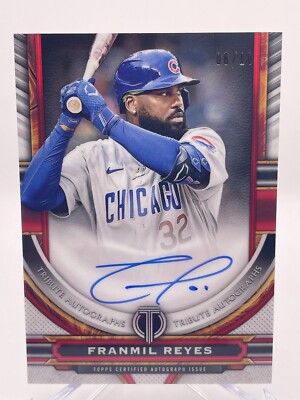 2023 Topps Tribute - Tribute Autographs Gold #TA-FR Franmil Reyes /10 (AU)