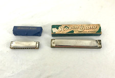 Hohner Blues Harp F Robin Band C Harmonicas w/ Cases. Vintage