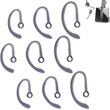 9pcs S/M/L Plantronics Gray Earhooks/Earclip for SAVI CS540 W740 W745 W440