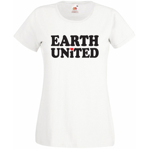Earth United T Shirt Mens Womens Peace One Love Politics Freedom - Picture 1 of 17