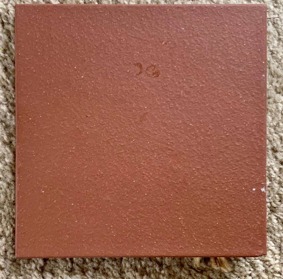 Mixed Media Tile Mosaic & Painted ‘Good Luck’ 6”x 6” Art Tile Signed - Image 3 of 3