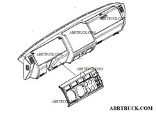 QUADRO PORTA STRUMENTI PLANCIA RIVESTIMENTO CRUSCOTTO ADATTO A IVECO EUROCARGO