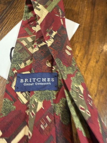 BRITCHES CARRIGES HIGH END DRESS SUIT DESIGNER NECKTIE TIE FREE SHIPPING - Picture 3 of 4