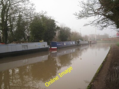 Foto 6x4 Nebliger Morgen, Warwick \u00e2\u0080\u0093 Liegeplätze, Grand Union c2014