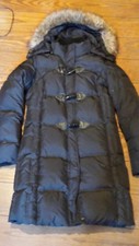 Wintermantel Daunen Jacke Tom Tailor Fell kaputze schwarz M warm & leicht TOP!