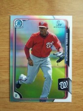 RAFAEL BAUTISTA 2015 BOWMAN CHROME REFRACTOR RC BASEBALL CARD-#BCP42-#'d /499