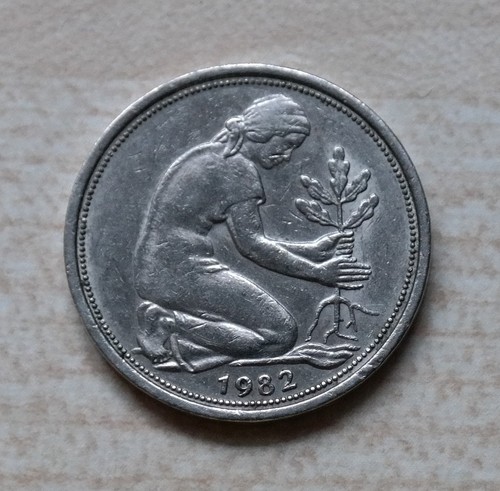 50 Pfennig BRD 1982 D Kursmünze