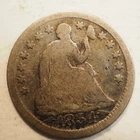 1854 ARROWS  SEATED LIBERTY 1/2 DIME - FREE SHIPPING! A4466