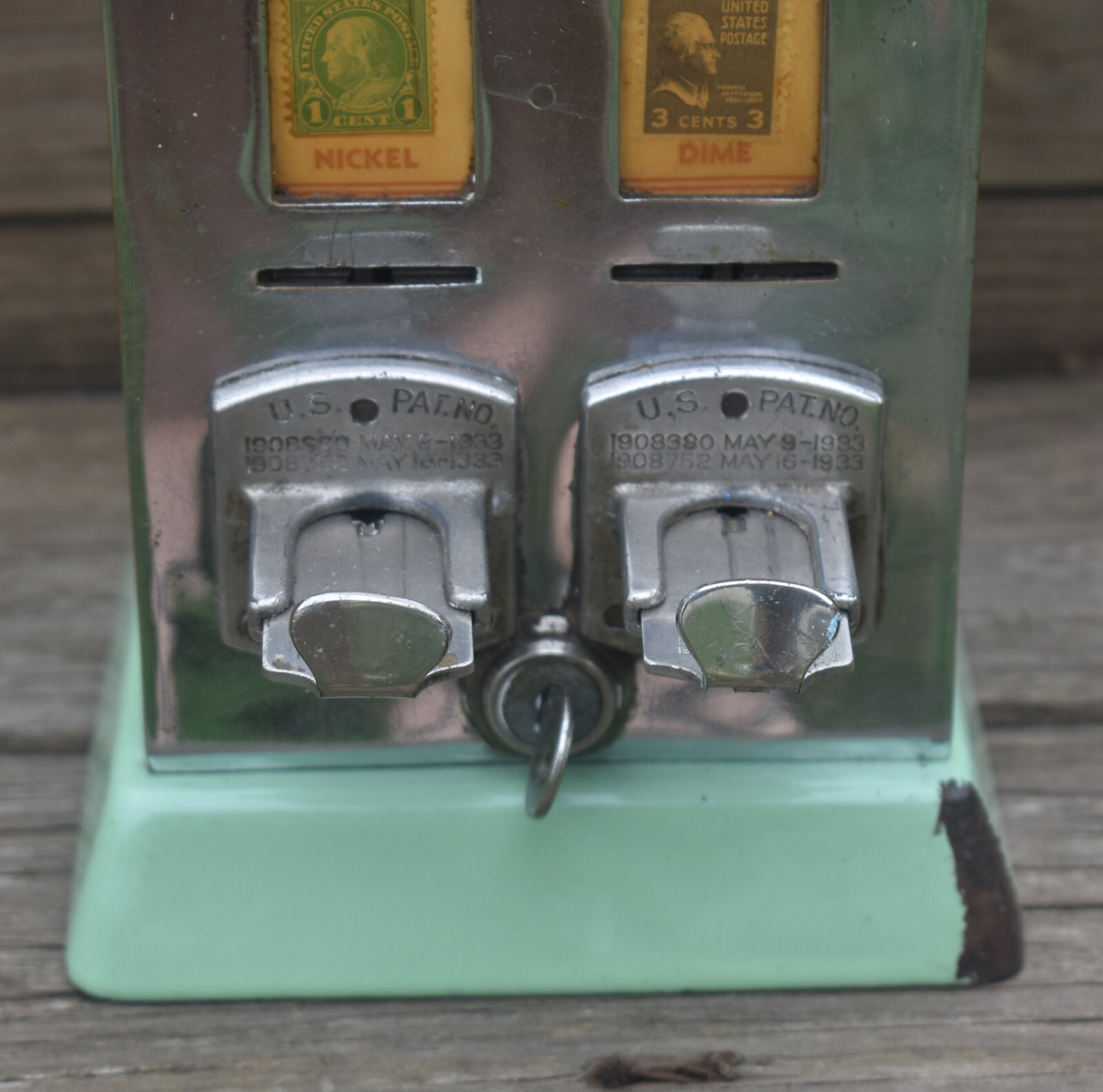 Vintage 1930s Shipman Coin Operated Porcelain Postage Stamp Machine eBay