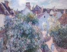 Alfred Sisley My House at Moret Giclee Canvas Print 8x10 Landscape Wall Art