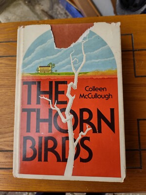 COLLEEN MCCULLOUGH - THE THORN BIRDS- 1977 SIGNED & INSCRIBED  HARDBACK WITH DJ