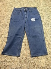 Riders By Lee Jeans Womens 14M Designer Blue Capri Pants Short Cute Casual