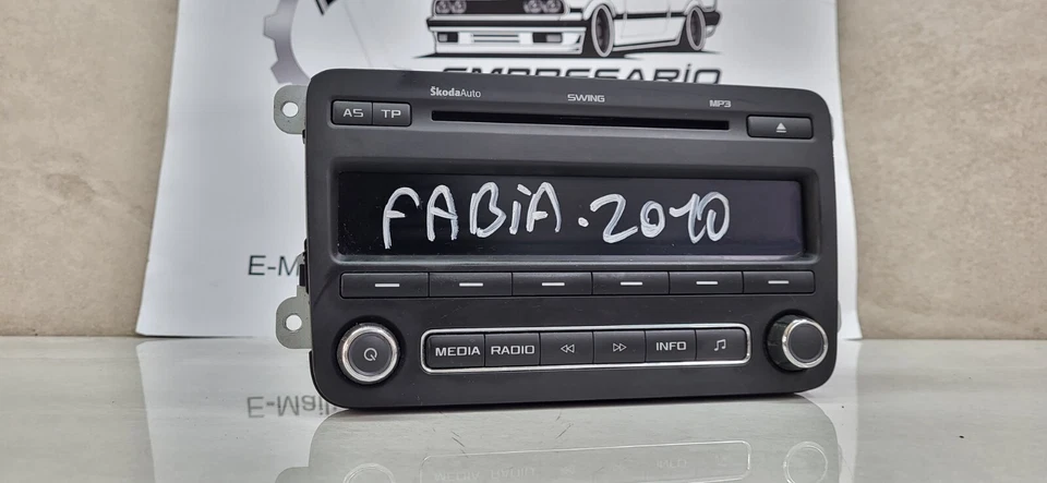 Skoda Fabia 5J Radio CD MP3 Swing Delphi 5J0035161 D  5J0035161 C Original. - Bild 3 von 4