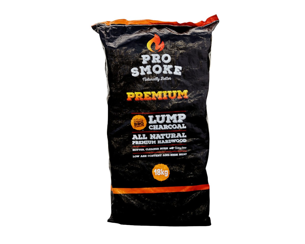 Pro Smoke Premium Hardwood Lump Charcoal 18kg Lump Charcoal