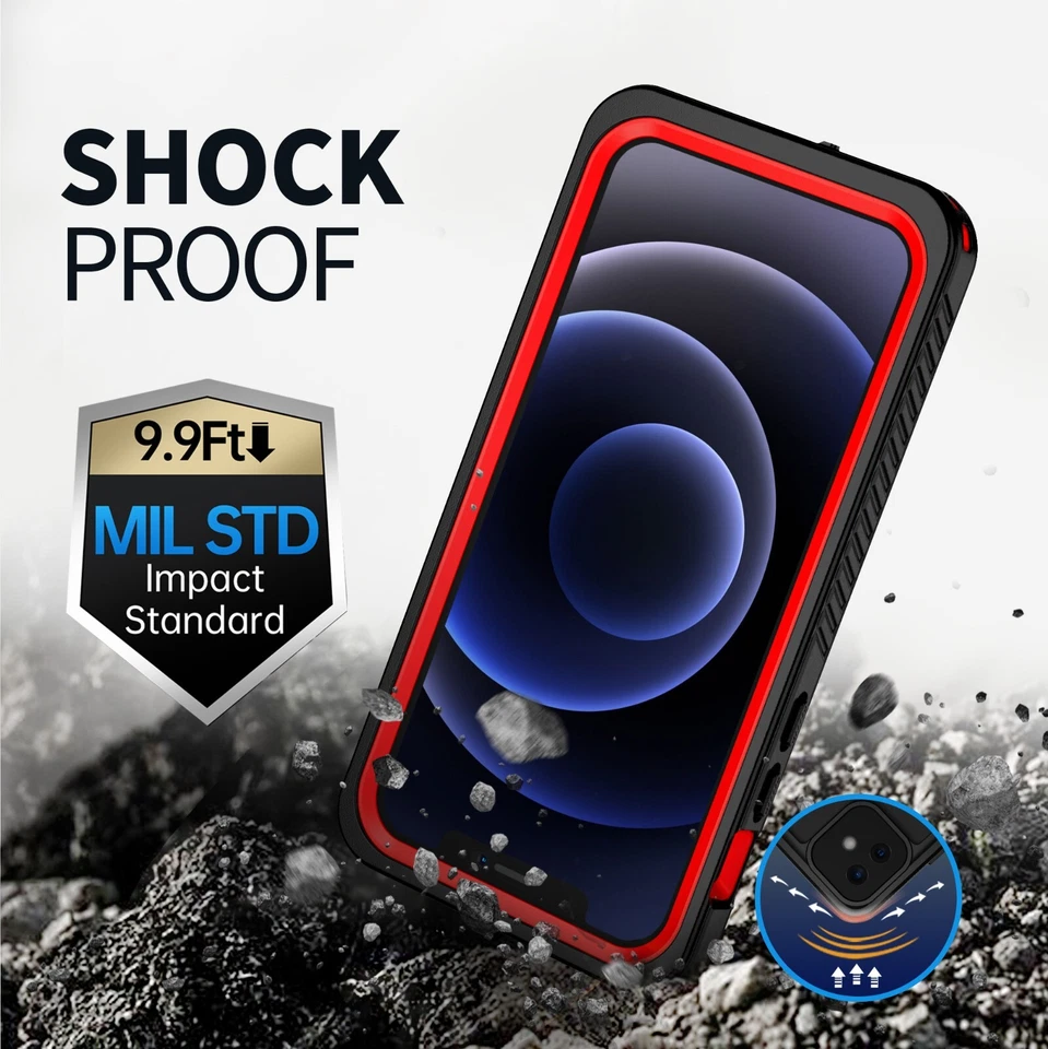 For Apple iPhone 12 Pro Max 12 Mini Clear MagSafe Magnetic Case Waterproof Cover - Image 3 of 4