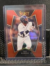 Akil Baddoo 2022 Select Premier Level Red Prizm  #/199 - Tigers