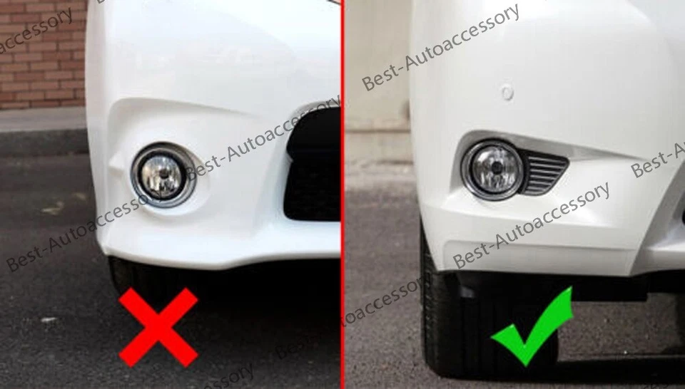 Cubierta antiniebla delantera trasera cromada accesorios para Toyota Sienna 2011-2017 Foto 2 de 4