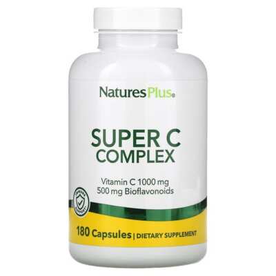 Nature's Plus, Super C Complex, 180 Vegetarian Capsules