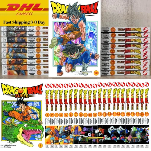Juego completo de cómics Dragon Ball Super English manga vol 1-22 de Akira Toriyama - DHL