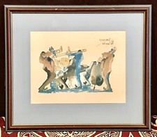 Vintage Antique Signed LEO MEIERSDORF 76 New Orlean Jazz Art Drawing Painting