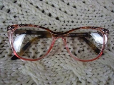 Modern Optical Fulfill Tortoise/Pink Eyeglasses Frames 52-17-140 Used