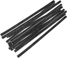 SHEUTSAN 20 PCS 12 Inch Rebar Stakes, 3/8” Thick Heavy Duty Steel Rebar Ground A