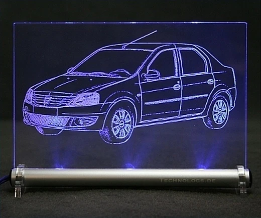 Dacia Logan AutoGravur auf LED-Schild - NP 200 Aprio - Bild 1 von 1