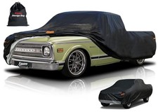 Truck Cover Custom Fit 5-Chevrolet C10 Regular/Extended/Crew Cab SB PE-Black