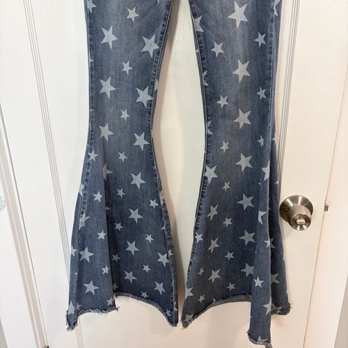 Judy Blue Super Flare Jeans Womens Size 24 star print high rise  - Bild 6 von 15
