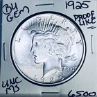 1925 P BU GEM PEACE SILVER DOLLAR UNC MS+++ U.S. MINT RARE COIN 6500