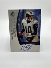 Marc Bulger Auto 2005 SP Authentic Scripts for Success Autographs #SS-BU Rams