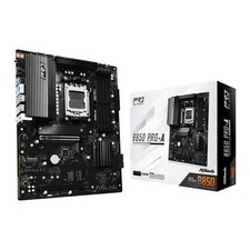 ASRock B850 Pro-A, AMD B850, AM5, DDR5, PCIe 5.0, 4x M.2, 2.5 GbE, USB 3.2 Gen2,