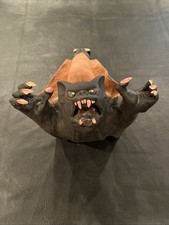 Vtg Large Hanging Vampire Bat Halloween Haunted House Prop Latex Rubber 17 11"