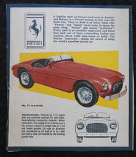 1953 "THE FERRARI AMERICAN" Worlds Fastest Car Cardboard Sales Display/Brochure