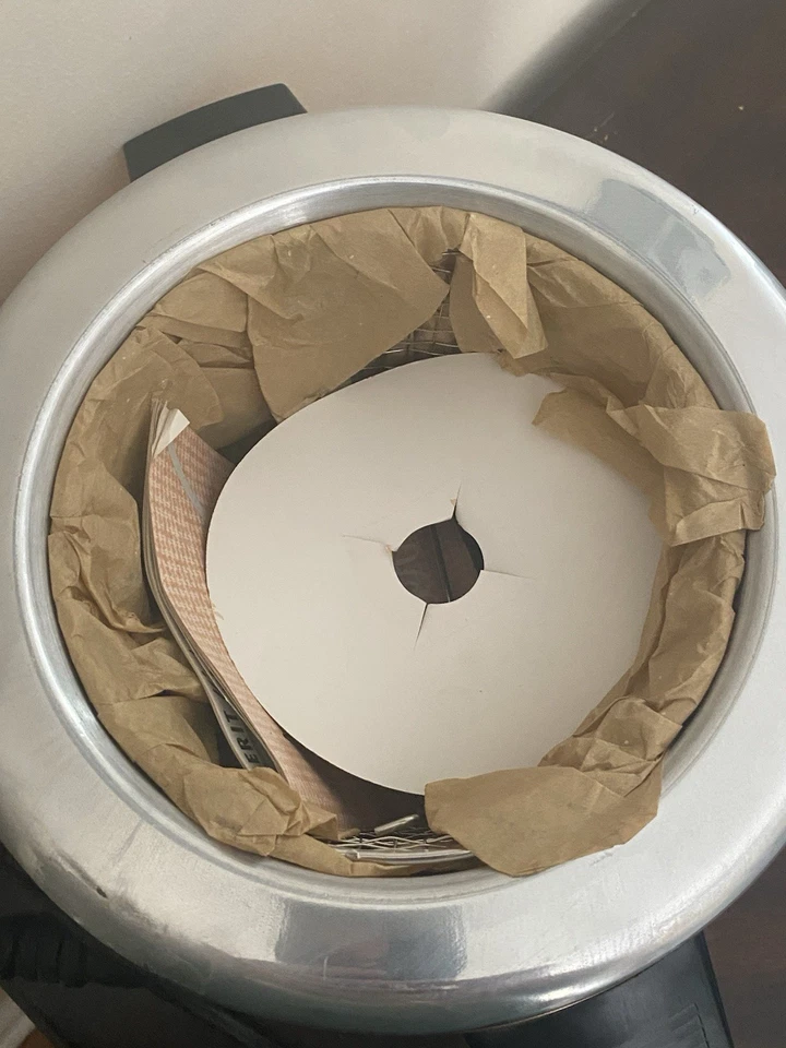 Nueva freidora de cobre MCM Westinghouse Champion de colección con utensilios para horno Fire King Foto 4 de 4