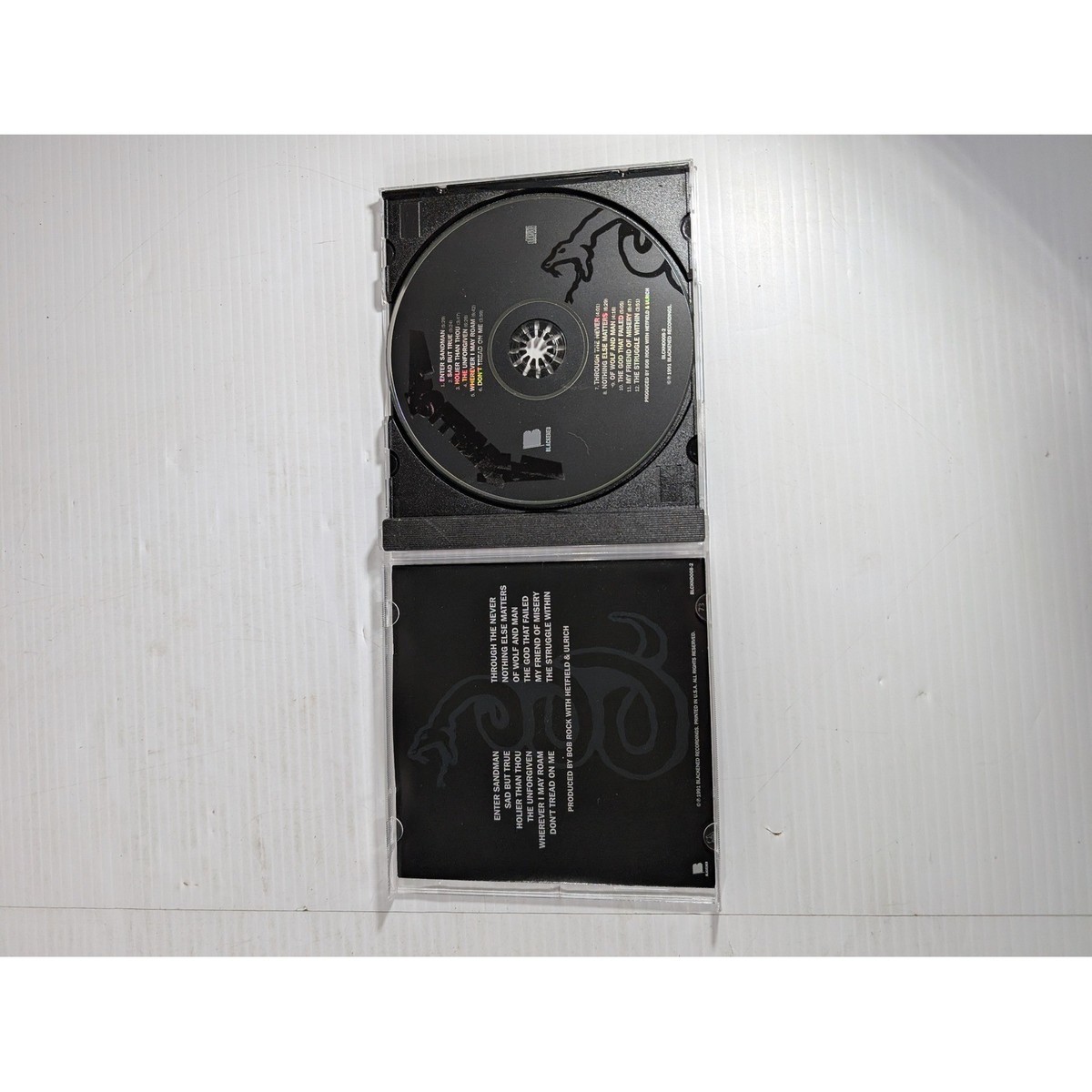 Metallica Self Titled Black Album CD 1991 Blackened Recordings
